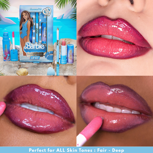 Barbie x Glamlite "Out of Office" Lip Kit