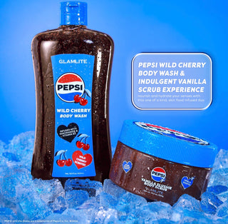 Pepsi x Glamlite Body Wash & Body Scrub Bundle