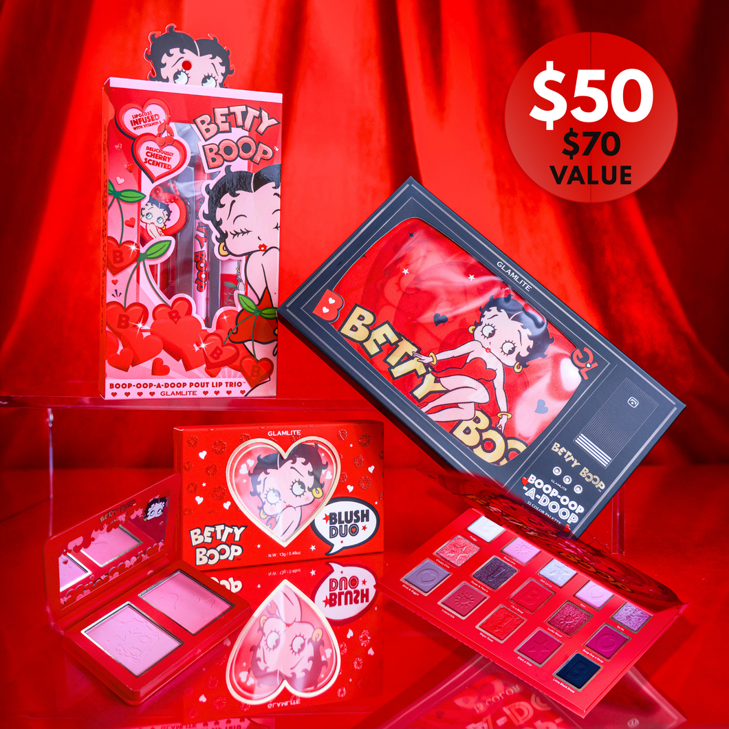 Betty Boop™ 3-Piece Makeup Set – Glamlite