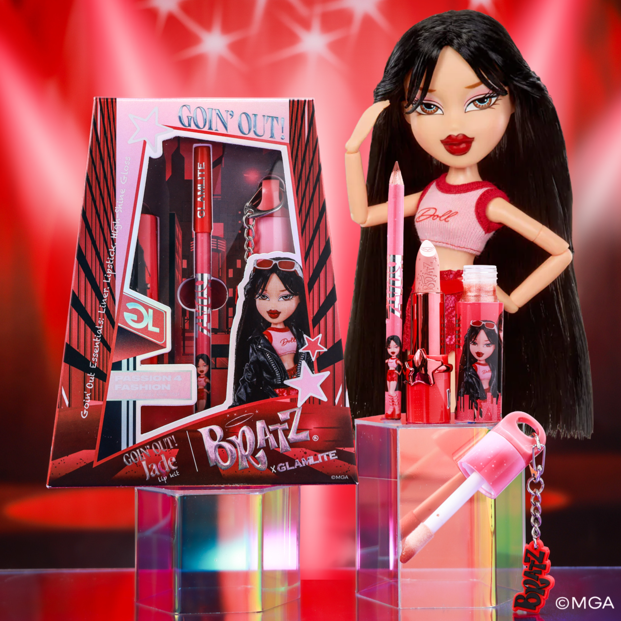Bratz x Glamlite Goin' Out Jade Lip Kit Bratz x Glamlite Goin' Out Jade Lip Kit