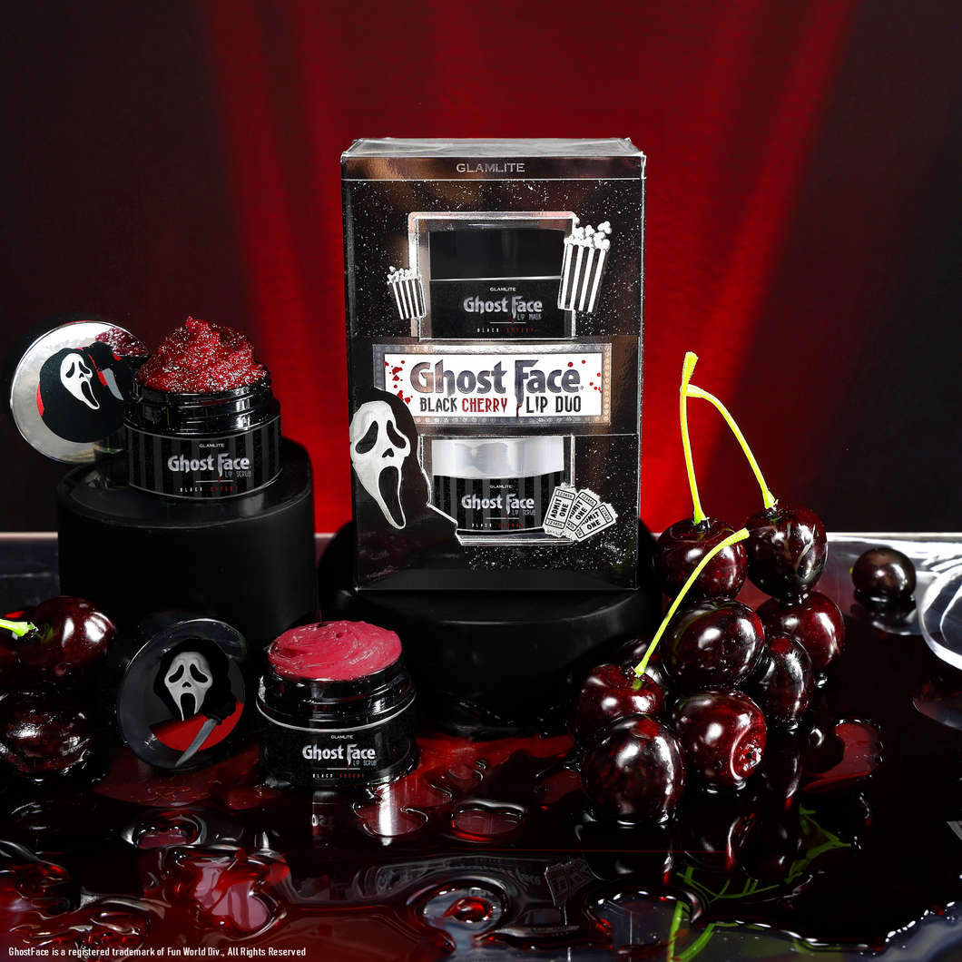 Ghost Face™ x Glamlite Black Cherry Lip Care Duo