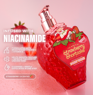 Strawberry Shortcake x Glamlite Berry Sweet 4-Step Shower Routine
