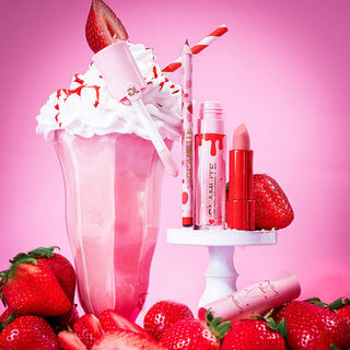 Strawberry Milkshake Lip Shake Lip Kit