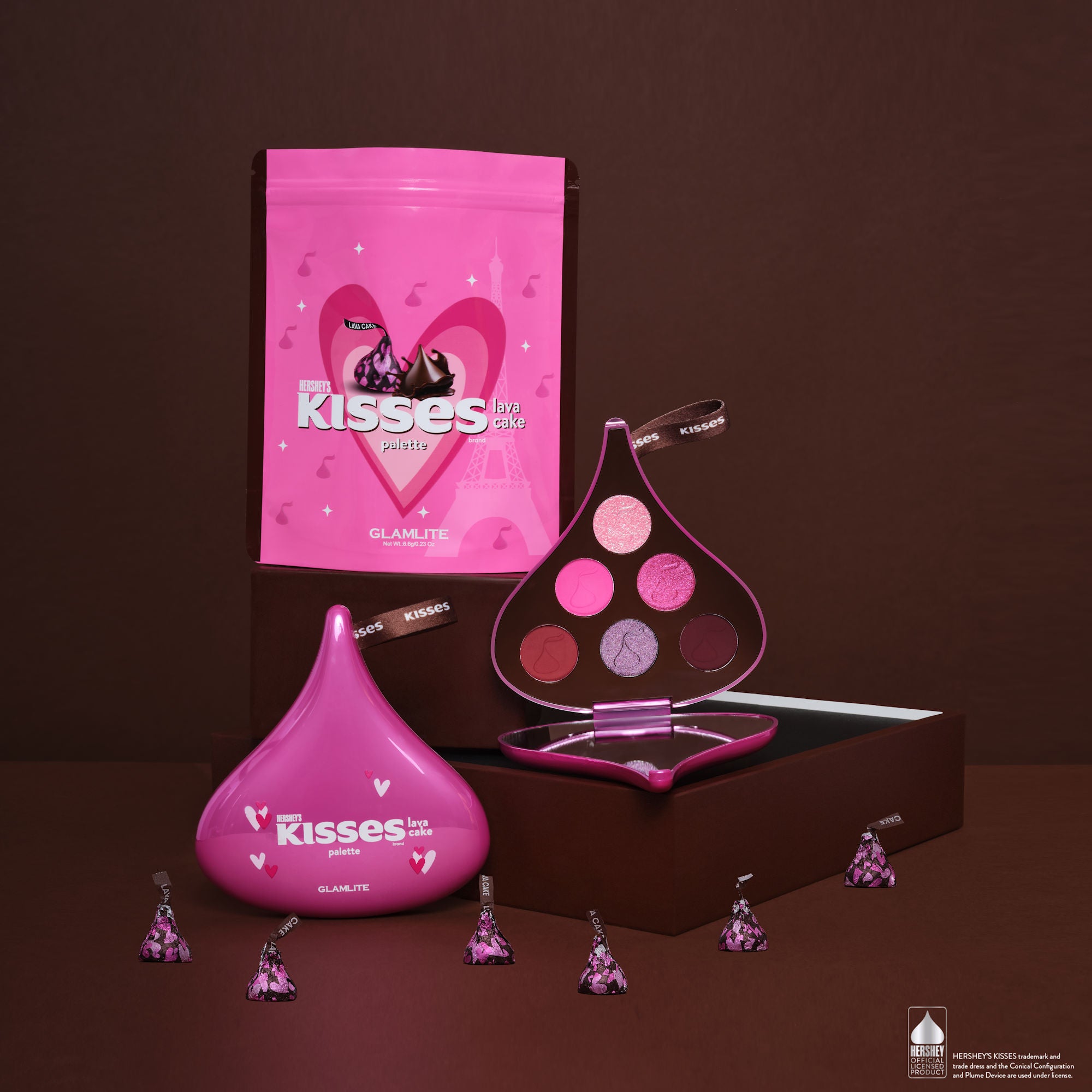 HERSHEY'S KISSES Lava Cake Dark Chocolate Candy, 9 oz bag