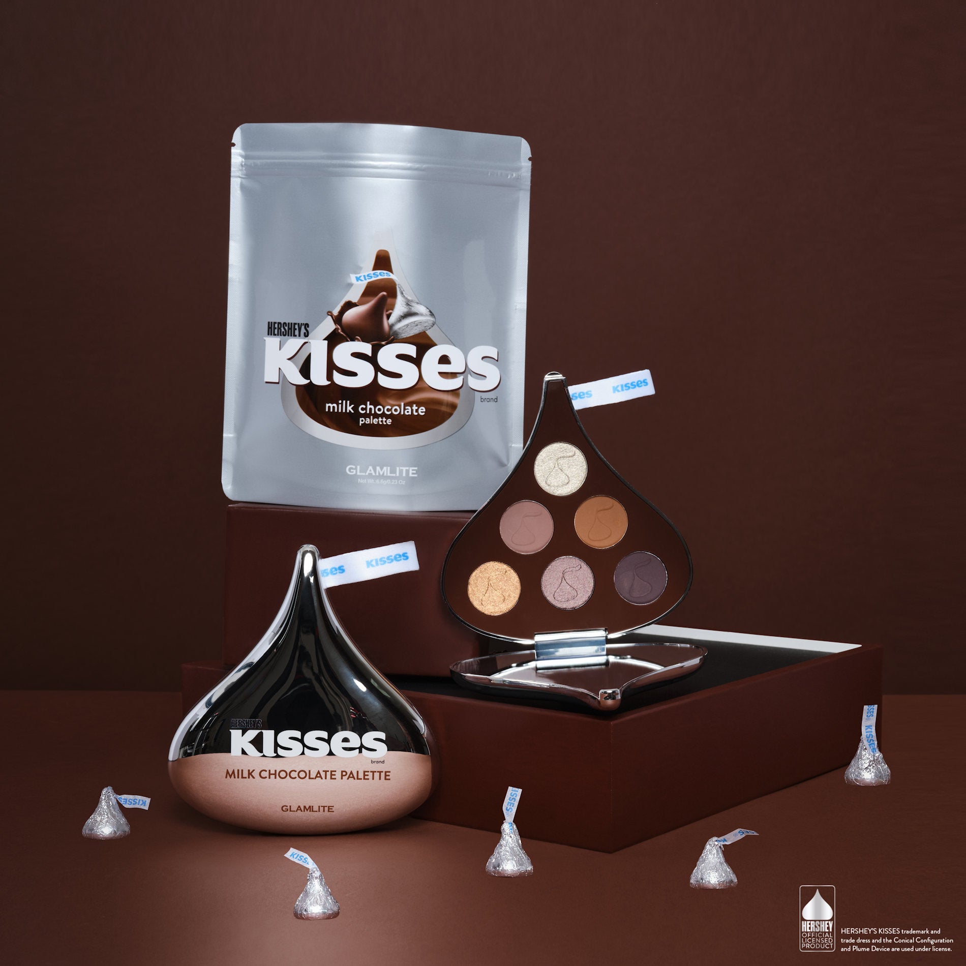 liner lineær Rengør rummet Hershey's KISSES x GLAMLITE Milk Chocolate Palette – Glamlite