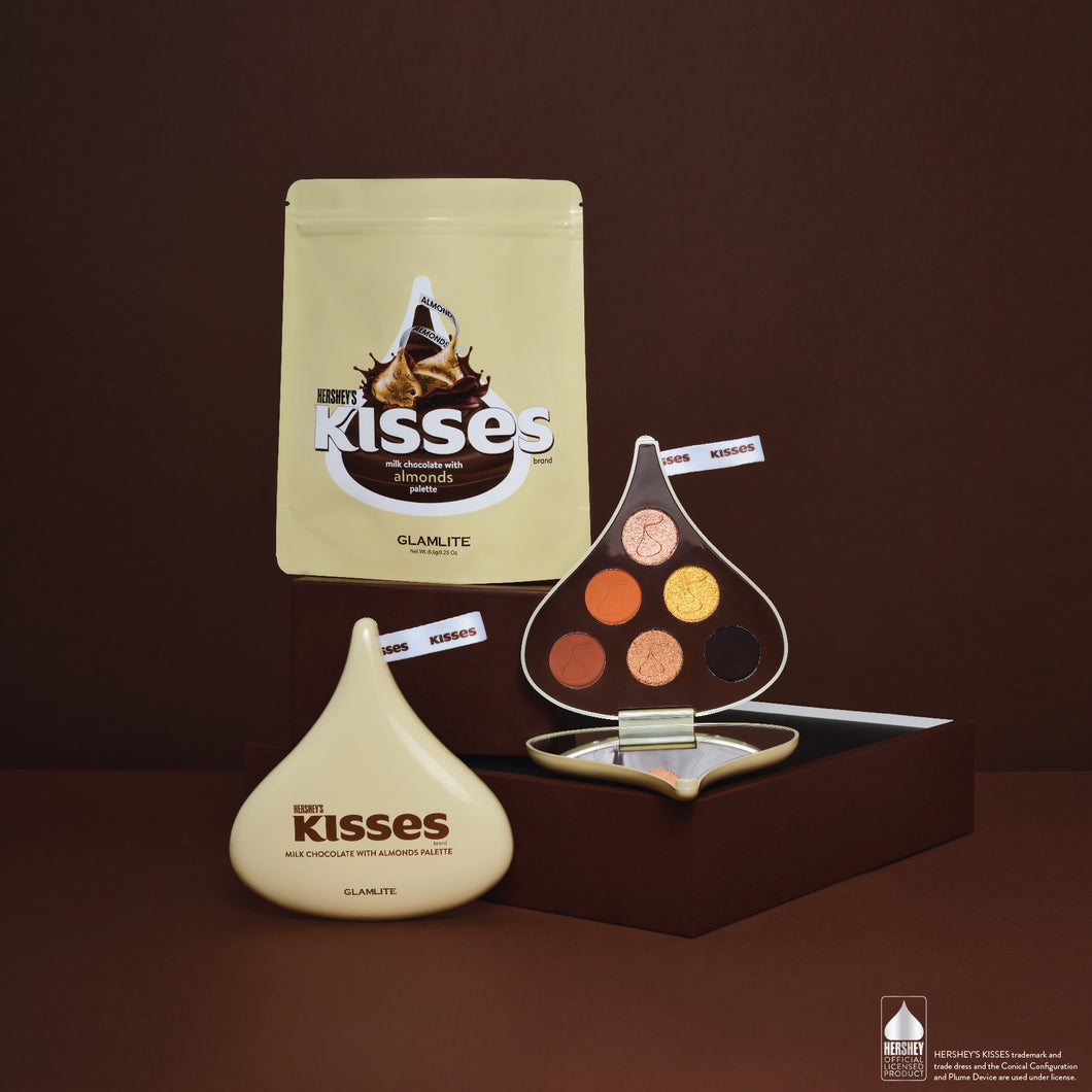 Hershey's KISSES x GLAMLITE Milk Chocolate with Almonds Palette